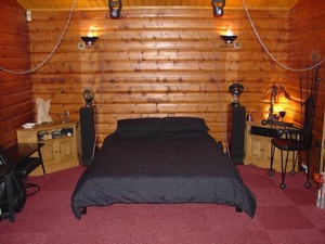 Fold down bed for overnight stays